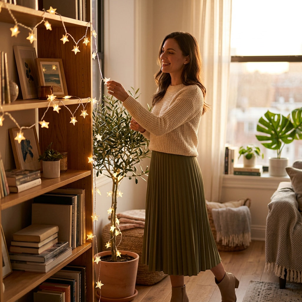 Shelves and tables deserve soft, beautiful light