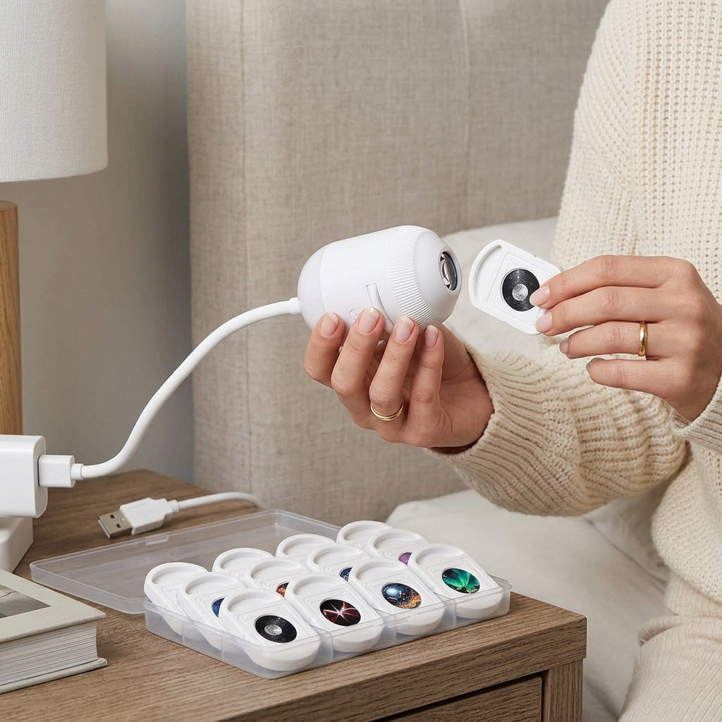 Galaxy Night Light Projector for Bedroom Ambiance