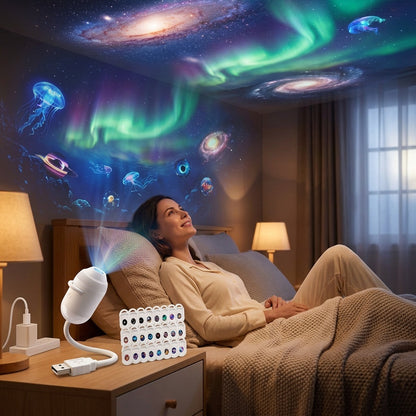 Galaxy Night Light Projector for Bedroom Ambiance