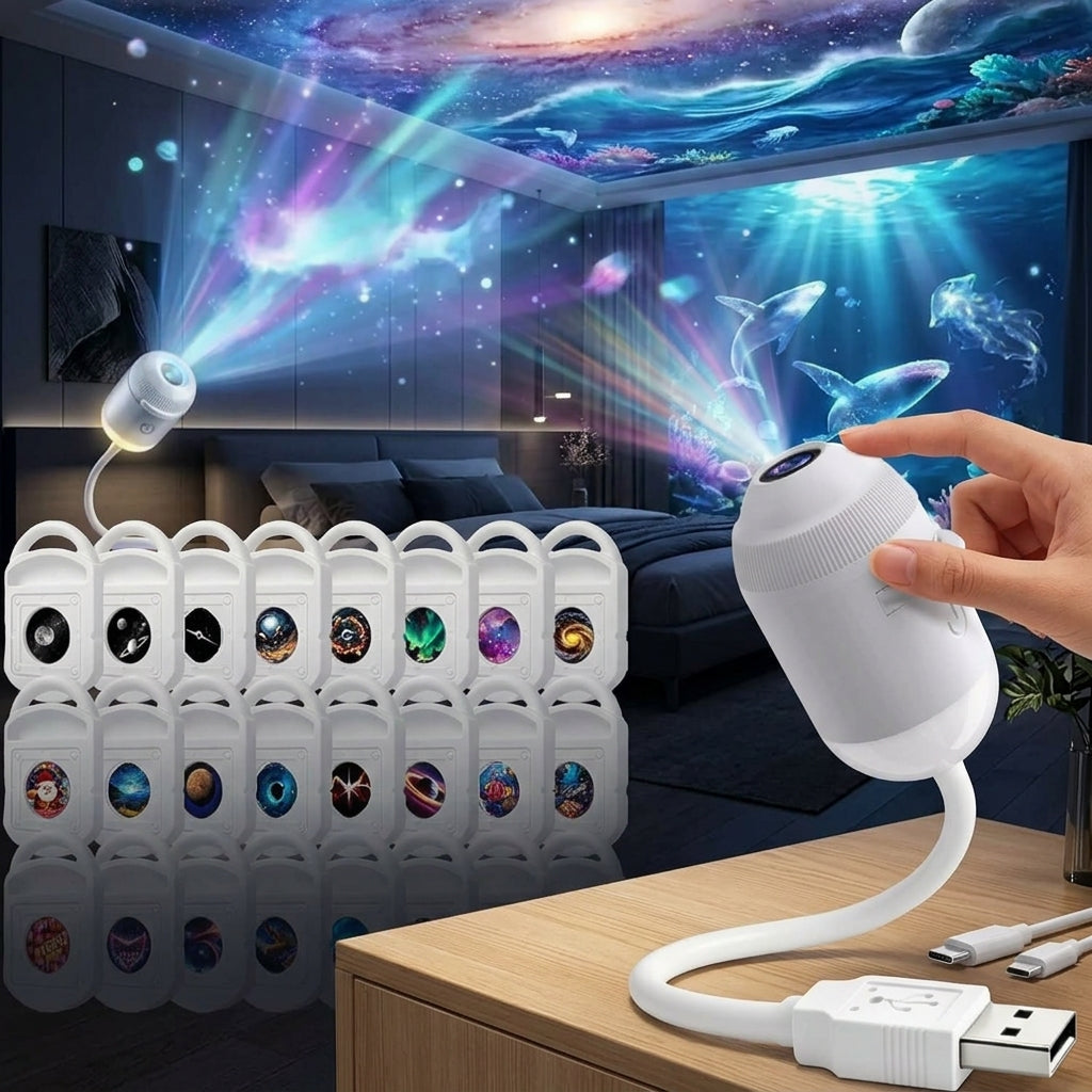 Galaxy Night Light Projector for Bedroom Ambiance