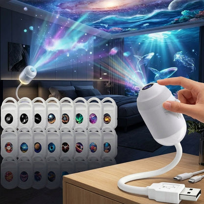 Galaxy Night Light Projector for Bedroom Ambiance